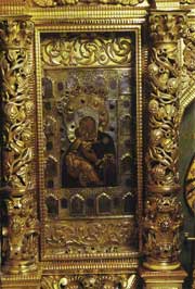 Икона
-Богоматерь Владимирская-
XVI в.
Фрагмент иконостаса
Смоленского собора